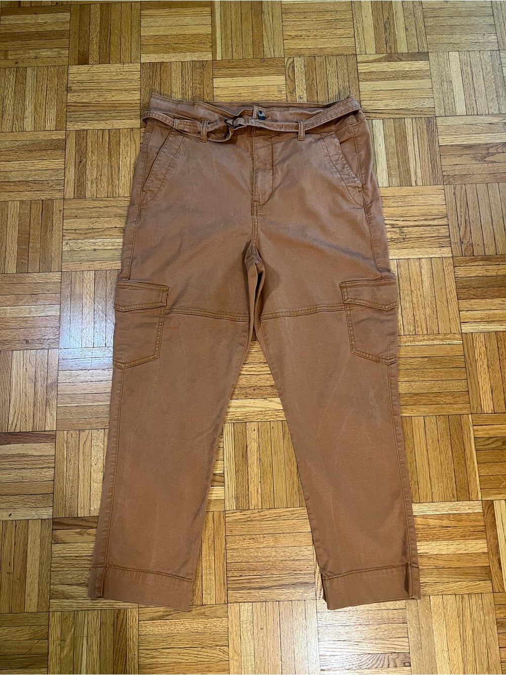 Granola Girl Must Have CAbi Women's Cargo Pants in Rust Brown size 8